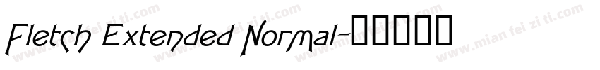 Fletch Extended Normal字体转换